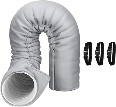 Klimaanlage Abluftschlauch Isolierung, waschbarer AC-Schlauch mit Isolierhülle, 150×53 cm, Polyester-Komposit, UV-beständig