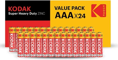 Free ad: KODAK 24-Pack AAA Batteries - Long-Lasting Carbon Zinc, 3Y Shelf Life, Disposable in Kuwait. KODAK 24-Pack AAA Batteries - Long-Lasting Carbon Zinc, 3Y Shelf Life, Disposable in Kuwait