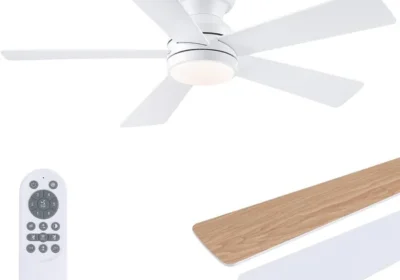 Kviflon Deckenventilator 8510 Weiß mit Fernbedienung Modernes Design in Norway