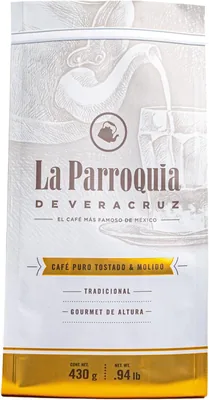 La Parroquia de Veracruz – Bolsa de Café Molido, Tostado y Tradicional, 430 g, Café Puro 100%, Elaborado con Alta Calidad, Ca – Save 11% Off
