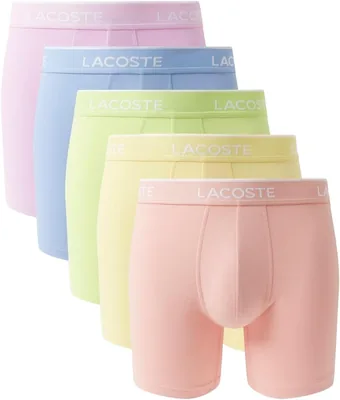 Lacoste – Calzoncillos de algodón con estampado elástico para Hombre, 3 unidades