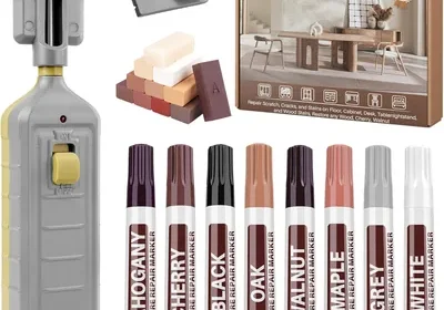Laminatreparaturset, 11 Farben Holz Vinyl Möbel Parkett Reparaturset Hartwachs Reparaturkit Touch-up Marker Abdeckung für Kratzer (23% Off) in Romania
