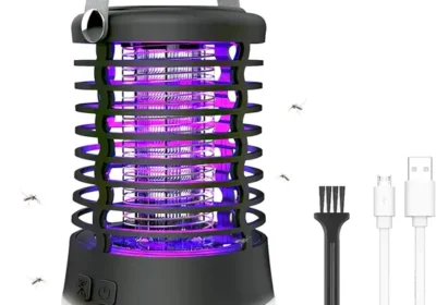Lampa Repellente per Zanzare Elettrica, 3 in 1 USB Netto per Mosche IP66 Impermeabile Ricaricabile, 3 Mod in Italy