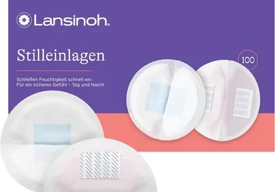 Lansinoh Blue Lock Stillpads, Packung mit 100 - Mit Absorptionskern, komfortabel und wasserdicht - 21% Rabatt in Slovenia