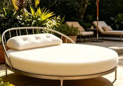 Free ad: Large Outdoor Round Daybed Foam Cushion - Best Deal in United Kingdom. Large Outdoor Round Daybed Foam Cushion - Best Deal in United Kingdom