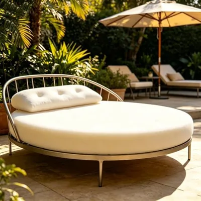 Large Outdoor Round Daybed Foam Cushion – Best Deal
