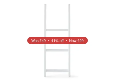 Laurel Straight Ladder for Bunk Bed | White - 41% Off in Ireland