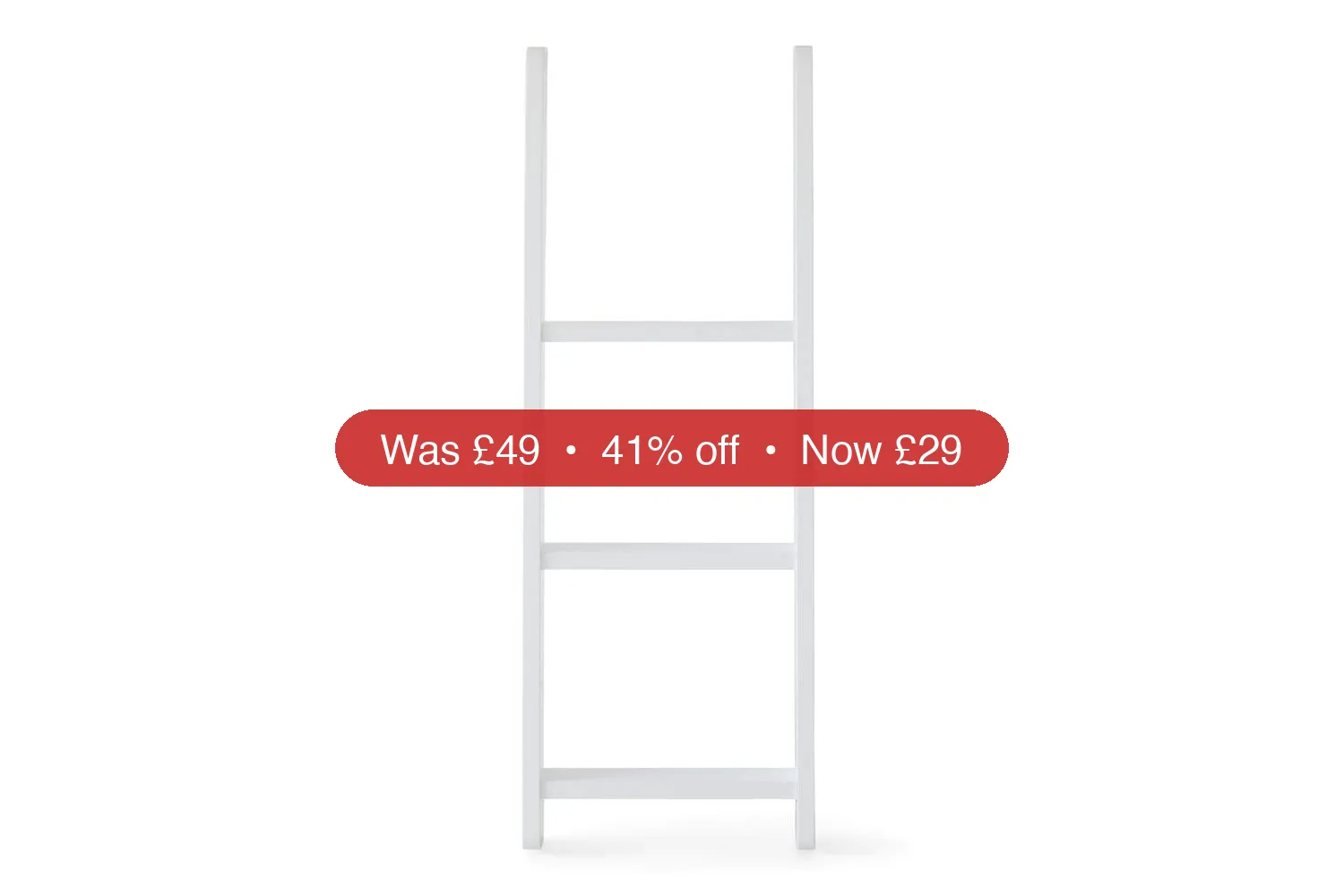 Laurel Straight Ladder for Bunk Bed | White – 41% Off