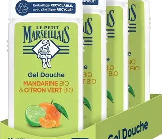 Free ad: Le Petit Marseillais - Gel Douche Extra Douce Bio Mandarine & Citron Vert (300ml) - 6% de réduction in France. Le Petit Marseillais - Gel Douche Extra Douce Bio Mandarine & Citron Vert (300ml) - 6% de réduction in France