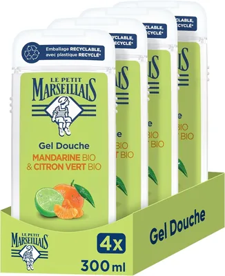 Le Petit Marseillais – Gel Douche Extra Douce Bio Mandarine & Citron Vert (300ml) – 6% de réduction