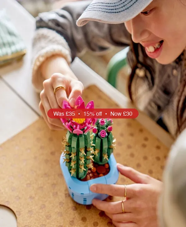 LEGO® Botanicals Flowering Cactus Building Toy 11509, 482 Pieces – 15% Off