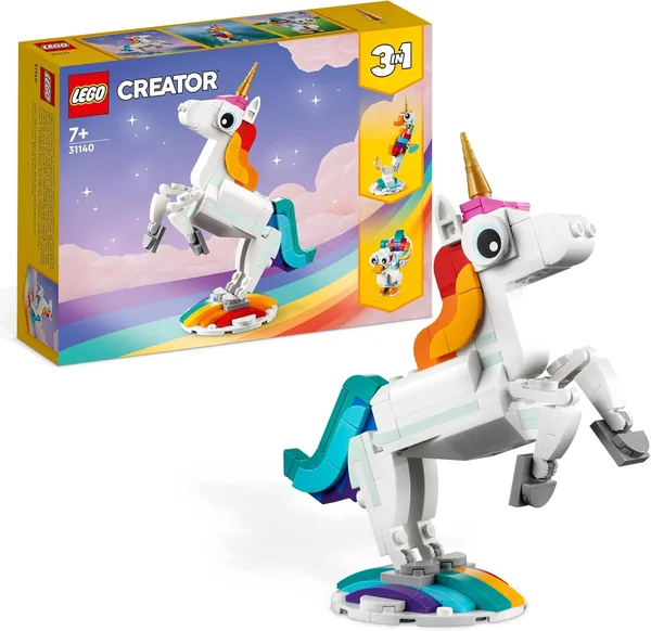 LEGO Creator 3in1 Magisk Ejd – Ändras i Seahorse eller Peberfärgad Svin – Kreativ Geschenk för 7+ åriga
