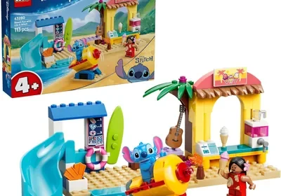LEGO Disney Page Jeux avec Lilo et Stitch - Jeu Éducatif avec 2 Magasins, Balade en Rocket & 2 Mini-Figures - Ensemble Montessori in France
