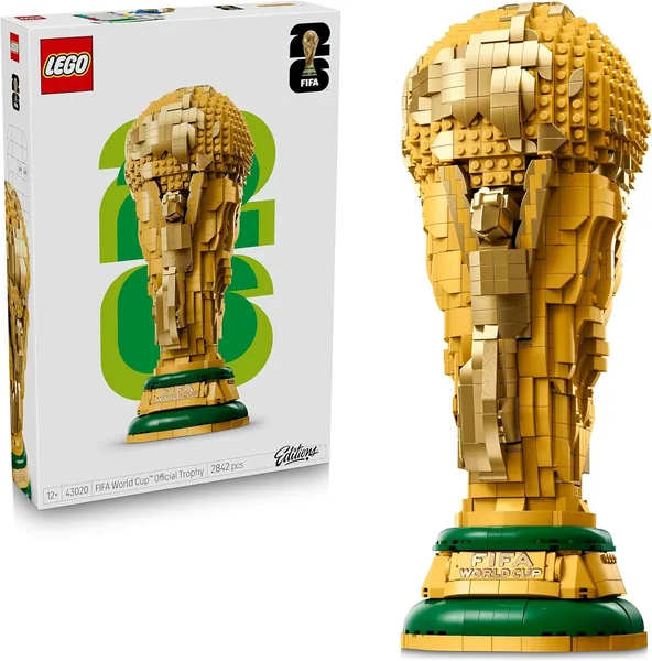 LEGO FIFA Weltmeistertrophy – 3D Bau-Set mit Mini-Figur – Fußball Geschenk