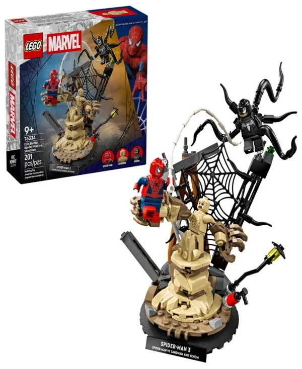 LEGO® Marvel Epic Battle: Spider-Man vs. Sandman Building Toy 76334, 201 Pieces