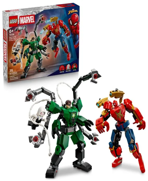 LEGO® Marvel Mech Battle: Spider-Man vs. Doc Ock Building Toy 76338, 315 Pieces