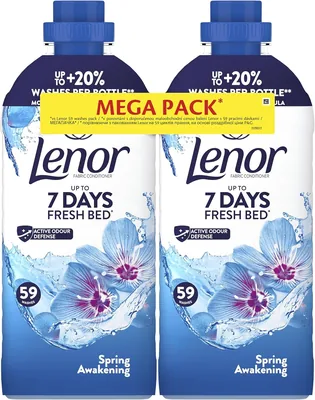 Lenor Płyn do płukania tkanin 118 prań, Spring Awakening, Świeża pościel przez 7 dni – Najlepszy Ceny