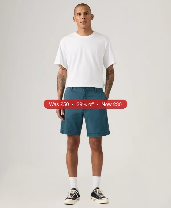 Levi’s Men’s Relaxed-Fit 8″ Chino Shorts – 39% Off