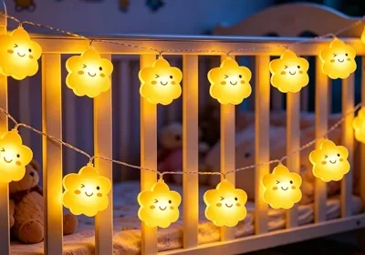 Lincentra Sternen-Lichterkette, 3 m 15 LED Kinder-Lichterkette, batteriebetrieben, Innenbereich für Kinderzimmer in Finland