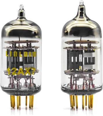 LINLAI Aurora Series 12AX7 Tubo de aspiradora, tubos de preamplificador, base de oro naranja, pines chapados en oro