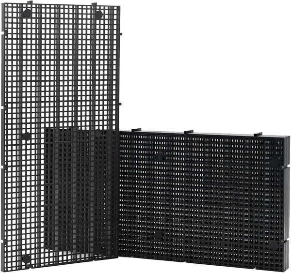 LINLAN 15 x 30 cm 4 szt. Plastikowa kratka o wysokiej gęstości do akwarium, dzielnik akwarium i modułowa kratka do filtrowania – Najlepsza cena