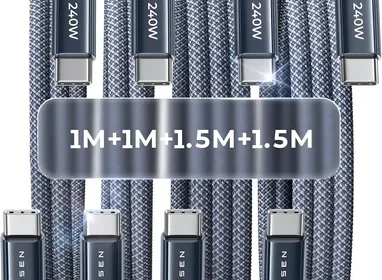 Free ad: LISEN 240W USB C Kabel - 4er Set mit verschiedenen Längen (1M, 1M, 1.5M, 1.5M), 4.9 Sterne Bewertung in Slovenia. LISEN 240W USB C Kabel - 4er Set mit verschiedenen Längen (1M, 1M, 1.5M, 1.5M), 4.9 Sterne Bewertung in Slovenia