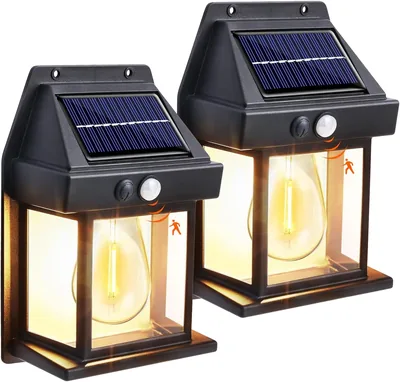 Lomon 2 Pack Solar Security Lights Motion Sensor IP65 Waterproof Best Deal