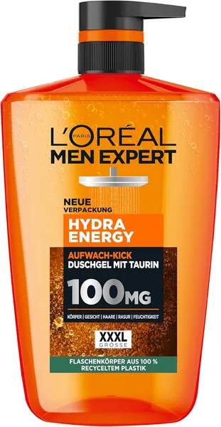 L’Oréal Men Expert Hydra Energy XXXL Duschgel/Shampoo für Männer, 27% Rabatt