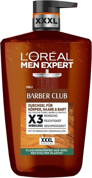 L’Oréal Men Expert XXXL Duschgel und Shampoo für Männer, Körper- und Haargel für Gesicht und Bart, Männliche Körperpflege mit 27% Rabatt