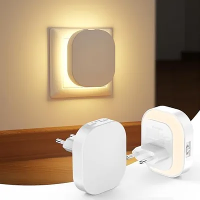 Luci notturne Suright per bambini, con sensore di movimento e luce crepuscolare, regolabile in luminosità, 2700K