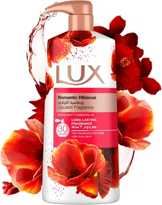 LUX Opulent Fragrance Body Wash, Hibiscus, 30H Scent, Everscent Oil, 700ml | Save 63%