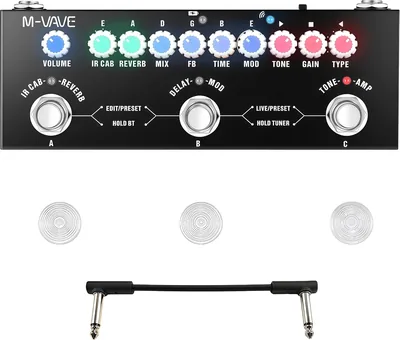 M-VAVE Cube – Pedal de guitarra eléctrica para bebé, pedal de efectos portátil con cargador