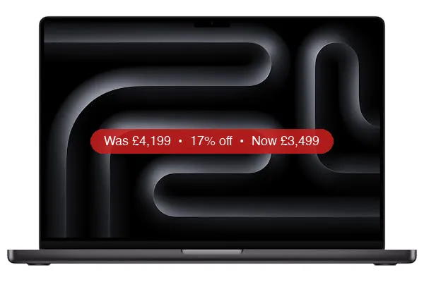 MacBook Pro 16.2″ | M4 Max | 32-Core GPU | 36GB | 1TB | Space Black – 17% Off