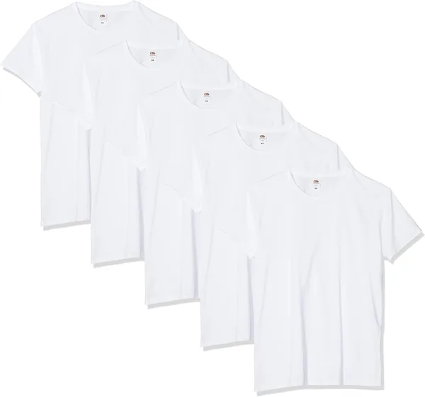 Magliette Fruit of the Loom – T-shirt leggere anelli, confezione da 5, per uomini – Best Deal