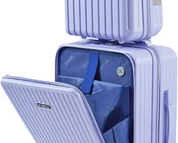 Free ad: Maleta de cabina WYDEAZ 55 x 38 x 23 cm + Bolsa de aseo, Set Rigido ABS + PC Ligero con 4 Ruedas 360°, Apertura frontal, USB P - Mejor Oferta in Portugal. Maleta de cabina WYDEAZ 55 x 38 x 23 cm + Bolsa de aseo, Set Rigido ABS + PC Ligero con 4 Ruedas 360°, Apertura frontal, USB P - Mejor Oferta in Portugal