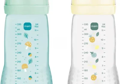 MAM | Bouteille Easy Active 6+ Mois Ice + Pearl (2 x 330 ml) - Bouteille avec Tétine en Silicone Ultra-Rapide X Speed - Pour Bébé in France