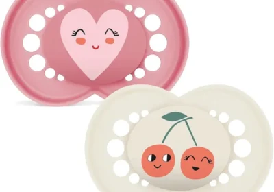 MAM Original Soother 6+ Mesi (Set di 2), Anello Dentale Ortodontico in Silicone, Kit Accessori per Neonati 2 Pezzi in Italy