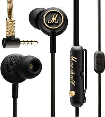 Marshall 4090940 Mode EQ In-Ear Headphones, Black/Brass – Best Deal