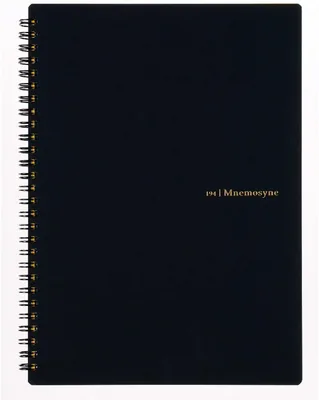 Maruman MNEMOSYNE Notebook B5 7mm Ruled 30-line (80 Sheets), Black Best Deal