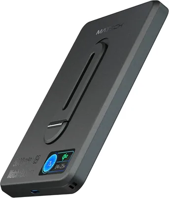 MATECH Qi2 MagSafe 薄型軽量 セミ個別バッテリー、小 (8.2mm)、5000 (MagSafe対応/iPhone用)