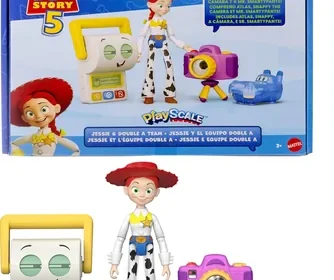 Mattel Disney Pixar Toy Story 5 Jessie y Equipo Double A Multipack con Figuras de Acción Articuladas de 7" a Escala Playset, JLR69 - 20% Descuento in Portugal