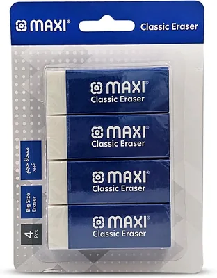 Maxi Classic Dust Free Eraser Big [4pc Blister] – 34% Off