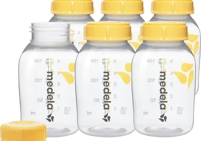 Medela Breast Milk Bottles, 6 Pack - 5oz Storage Containers for Breastmilk, Compatible with Medela Pumps - 34% Off in Singapore