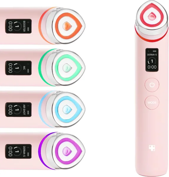 Medicube AGE-R Booster Pro Rosa | Dispositivo de Belleza 6 en 1 para Piel de Vidrio | Luminosidad, Elasticidad y Cuidado de la Piel