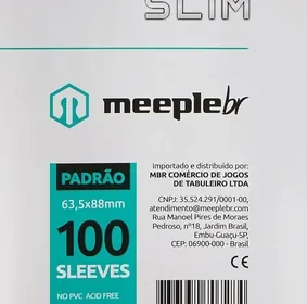 Free ad: MeepleBR Sleeves SLIM - PADRÃO (63x88mm), Protetores de Cartas para Jogos de Tabuleiro in Brazil. MeepleBR Sleeves SLIM - PADRÃO (63x88mm), Protetores de Cartas para Jogos de Tabuleiro in Brazil