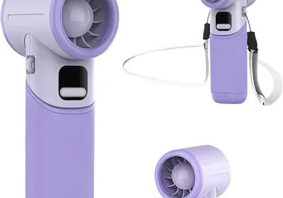Mertturm Mini Ventilateur Portable 3600mAh USB Rechargeable [11h de fraîcheur], Pliable pour Bureau/Tableau de Bord avec Affichage LED/5 Speeds in Belgium
