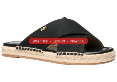 Free ad: MICHAEL Michael Kors Michael Kors Women's Kenzie Slip-On Flat Sandals - 50% Off in United States. MICHAEL Michael Kors Michael Kors Women's Kenzie Slip-On Flat Sandals - 50% Off in United States