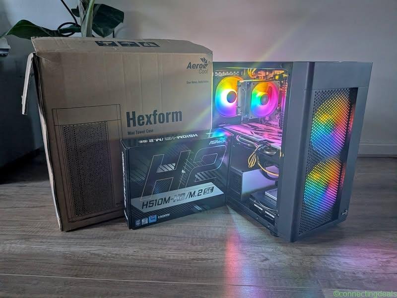 Mooie RGB GAME PC! i5-10th Gen / 16G DDR4 / RX580