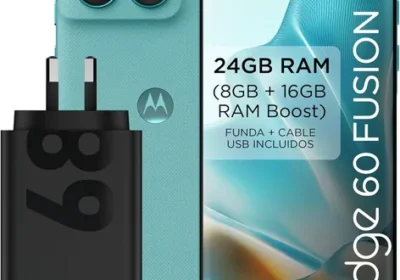Motorola Edge 60 Fusion, Smartphone, 24GB (8GB+16GB RAM Boost)/256GB Amazonite con Cargador Rápido 68W - 33% de Descuento in Spain