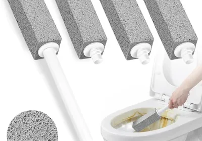MOYAC 4 Pack Piedra Pómez de Limpieza, Limpiadora Reemplazable de Inodoro con Mango Largo, Cepillo de Limpieza de Piedra Pómez - 28% Descuento in Mexico